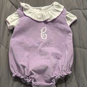 The Beaufort Bonnet Company Purple and White One Piece